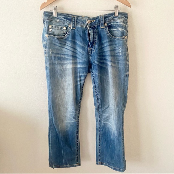 Miss Me Boyfriend Capris Sz 28 - Picture 1 of 5